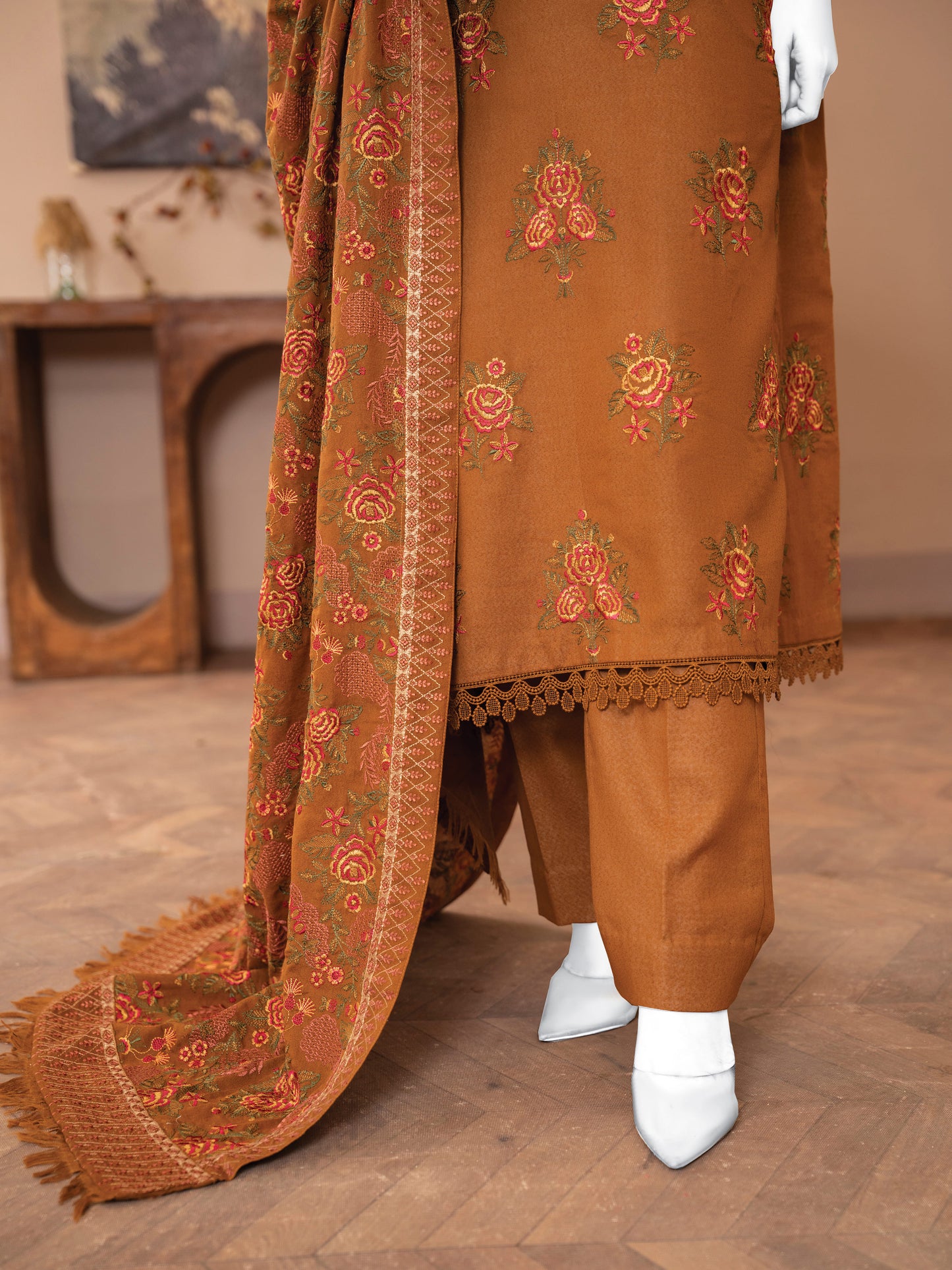 Embroidered Karandi