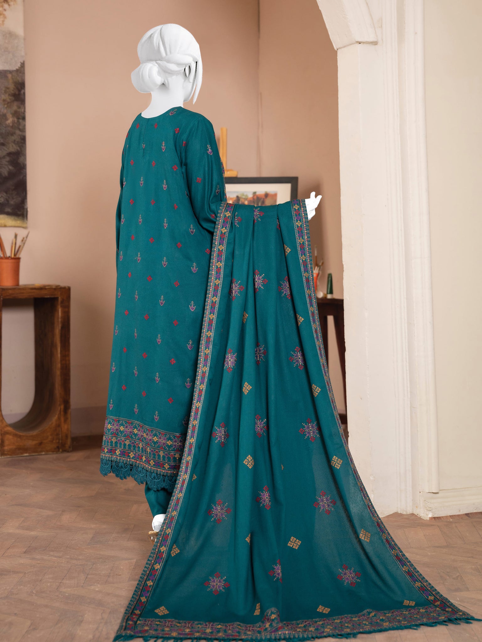 Embroidered Karandi