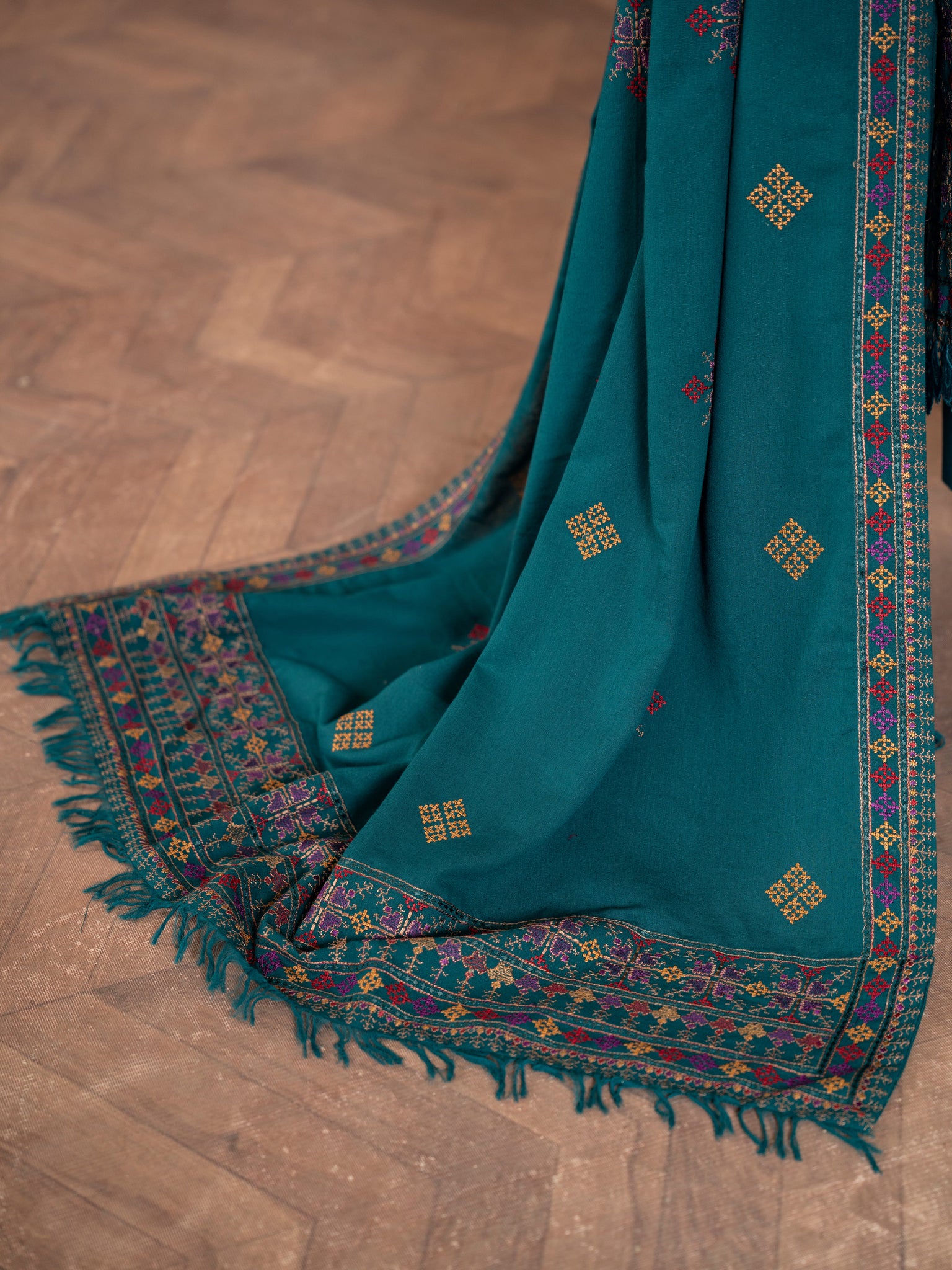 Embroidered Karandi