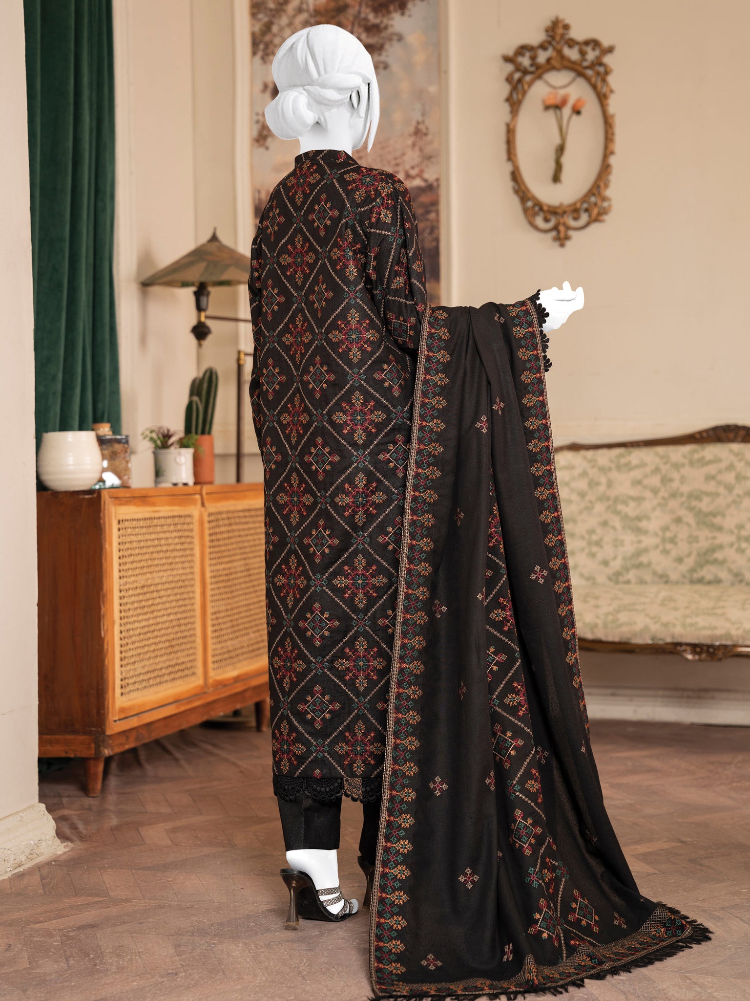 Embroidered Karandi
