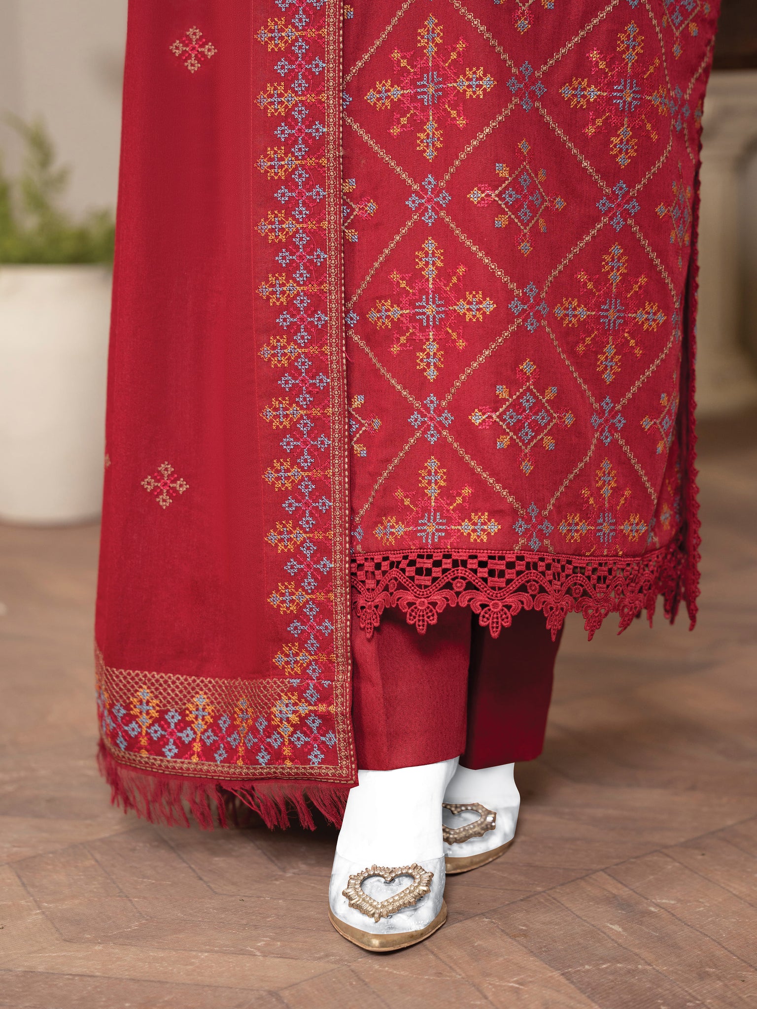 Embroidered Karandi