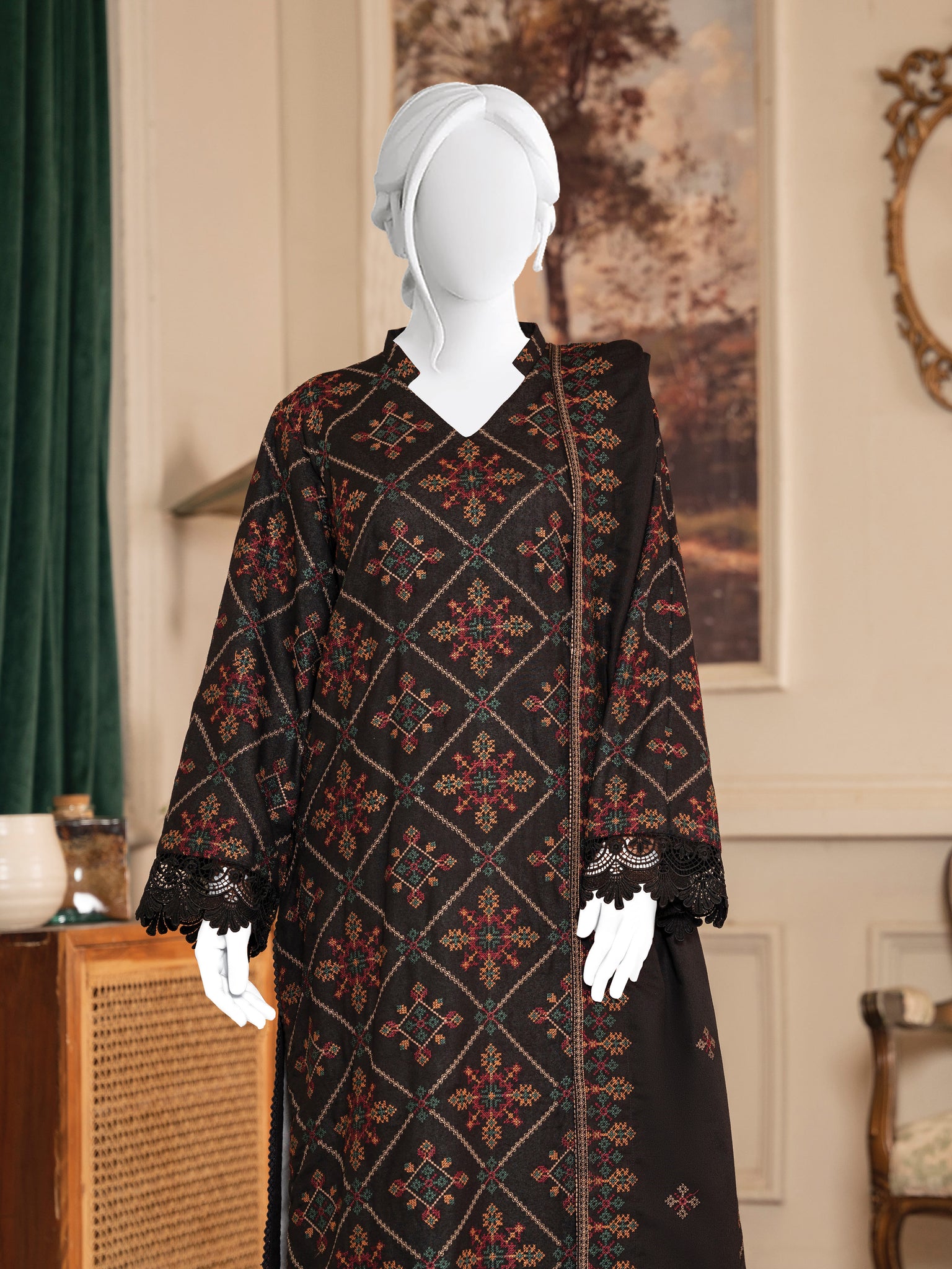 Embroidered Karandi