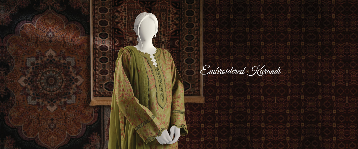 Embroidered Karandi