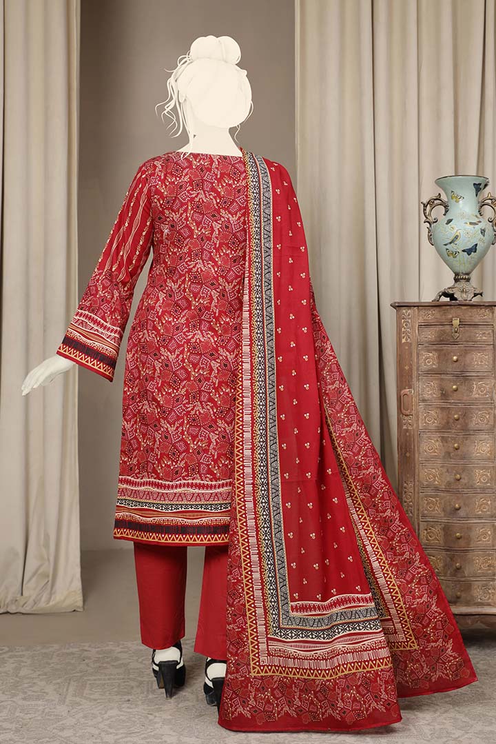 Printed Metallic Khaddar