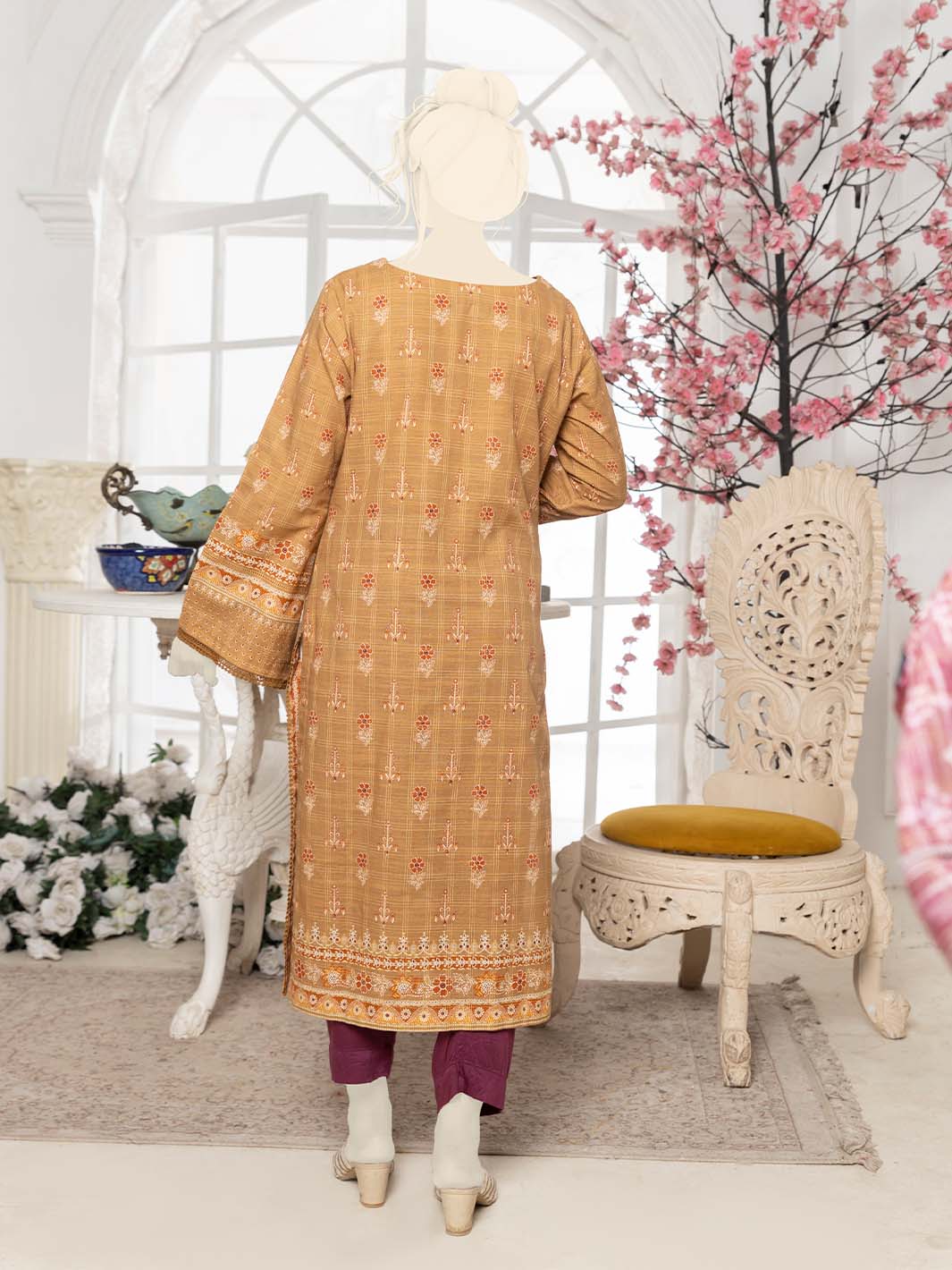 Zari Grid Khaddar
